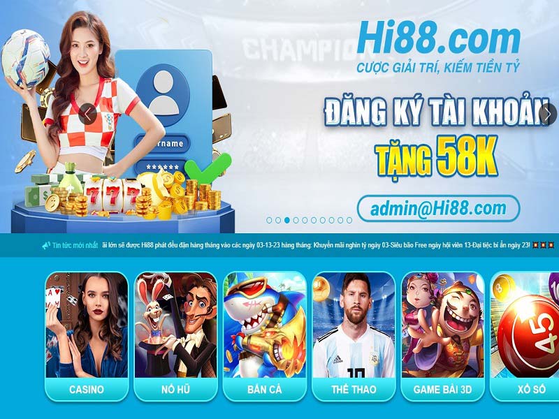 Cách đăng ký mở tài khoản casino Hi88